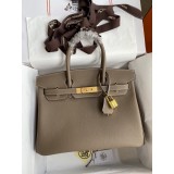 Epsom Hermes Birkin 30 shopper handbag laptop document tote handmade stitch horse charm freebies
