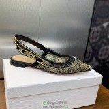 Dior pointry flat slingback pump sandal casual dauly walk footwear size35-40