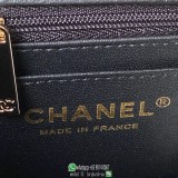 AS4471 Chanel 23K cosmetic case handbag sling crossbody shoulder falp messenger cellphone holder