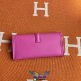 hermes Epsom Jige 29 clutch wristlet passport card holder long wallet purse handmade stich
