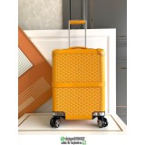 Goyard telescoped trolley suitcase weekender boarding cabin luggage wheeled travel gadget 20 inches