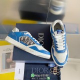 Dior unisex couple sneaker laceup panel flat sneaker outdoor golf tennis shoes size35-45