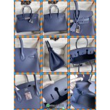 Epsom Hermes Birkin 30 solid top-handle handbag laptop document handbag handmade stitch ready stocks