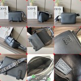 Loewe unisex military messenger flap shoulder crossbody case camera bag full inclusion