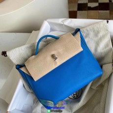 Evercolor Hermes Kelly mini 2424 handbag satchel bag tiny shopping tote swift leather pure handmad