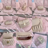 5BP083 Miumiu matelasse mini crossbody shoulder flap messenger vintage cosmetic handbag