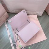 5BP065 Miumiu matelasse crystal-detailed sling crossbody flap messenger smartphone cosmetic clutch