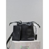 YSL RIVE GAUCHE drawstring bucket tote bag sling crossbody commuter tote with zipper clutch
