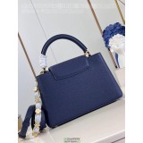 M48865 Louis Vuitton Lv capucines PM BB top-handle handbag large laptop document handbag travel keepall tote