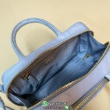 ostrich-effect Prada case camera handbag sling crossbody shoulder flap messenger