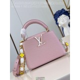 M48865 Louis Vuitton Lv capucines PM BB top-handle handbag travel keepall tote large laptop document handbag