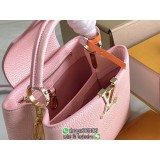 M59850 M59868 Louis Vuitton LV capucines BB handbag laptop document handbag holiday carryall travel tote