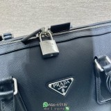 2VC018 Prada saffiano weekender duffle handbag keepall travel luggage Boston shopper tote
