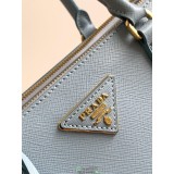 Medium Prada Galleria saffiano double-zip tote travel carryall tote laptop document handbag