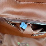 5BB117 Miumiu official business briefcase versatile laptop handbag classic gym bowling tote
