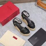 Valentino women's platform essential sandal ankle-strap wedge pump casual summer footwear size35-40