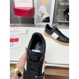 Valentino laceup couple sneaker panel low-top flat sneaker casual skateboard shoes size35-46