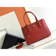 Medium Prada Galleria saffiano shopper tote travel carryall tote laptop document handbag