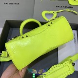 Balenciaga Neo cagole XS studded shopping handbag wrinkled-leather crossbody shopper tote bag