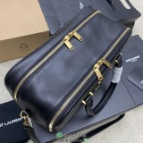 YSL Liya Boston weekender duffle travel carryall luggage handbag large storage tote
