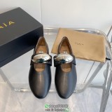ALAIA daily Mary Jane ballerine flat shoes casual slip-on pump trendy excessior shoes size35-40