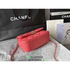 lambskin Chanel sling shoulder crossbody flap messenger cosmetic case handbag