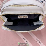 5BH229 miumiu matelasse shoulder camera case bag with slip back pocket