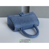Balenciaga XS crystal-detailed hourglass handbag daily cosmetic wallet holder