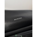 Balenciaga Crush convertible underarm baguette messenger shoulder flap saddle imported leather