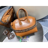 small Givenchy antigona holiday travel carryall handbag shoulder zipper tote with chain strap