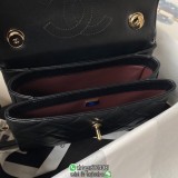 lambskin Chanel small trendy cc top-handble handbag sling crossbody shoulder flap messenger