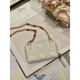 Dior Caro small wallet multislots card holder coin pouch sling chain crossbody bag