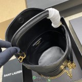 YSL gaby tiny bucket handbag sling crossbody shoulder barrel bag authentic quality