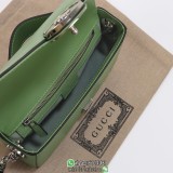 Gucci Petite GG mini sling shoulder flap messenger bag smartphone holder clutch with snaplock