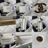 lambskin Chanel small trendy cc top-handble handbag sling crossbody shoulder flap messenger