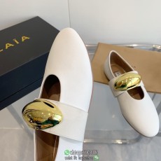 ALAIA daily Mary Jane ballerine flat shoes casual slip-on pump trendy excessior shoes size35-40