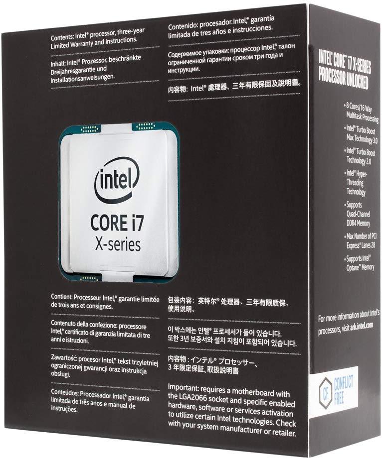US$ 999.99 - Intel Core i7-7820X X-Series Processor 8 Cores up to 4.3 GHz  Turbo Unlocked LGA2066 X299 Series 140W - m.cornbuy.com