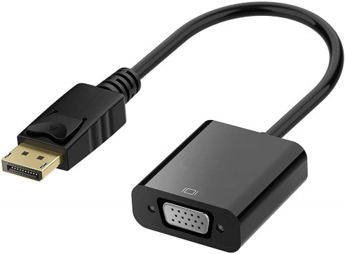 CORN 1080P 20 Pin DP DisplayPort Male To 15 Pin VGA Female Adapter Cable Converter for Macbook, ThinkPad, PC, Laptop, Digital Monitor, Projector, Computers