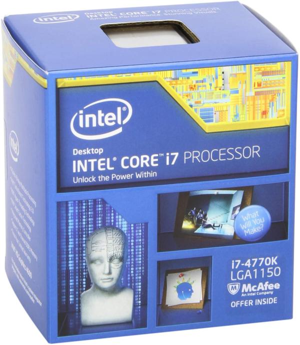 Intel Core i7 i7-4770K Quad-core (4 Core) 3.50 GHz Processor - Retail Pack - 8 MB Cache - 3.90 GHz Overclocking Speed - 22 nm - Socket H3 LGA-1150 - HD 4600 Graphics - 84 W