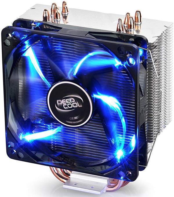 DEEPCOOL GAMMAXX 400 CPU Air Cooler with 4 Heatpipes, 120mm PWM Fan and Blue LED for Intel/AMD CPUs (AM4 Compatible)