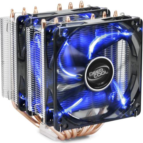 DEEPCOOL CPU Cooler Neptwin V2, 6 Heatpipes, Twin-Tower Heatsinks, Dual 120mm LED Fans, Highly Polished Copper Base, AM4 Compatible