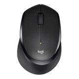 Logitech M330 Silent Plus Wireless Mouse – Enjoy Same Click Feel with 90% Less Click Noise, 2 Year Battery Life, Ergonomic Right-hand Shape for Computers and Laptops, USB Unifying Receiver, Black