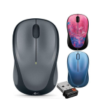 Logitech M235 2nd Gen 2.4GHz 1000DPI USB RF Wireless Unifying Receiver High-Definition Tracking Both Hands Mouse