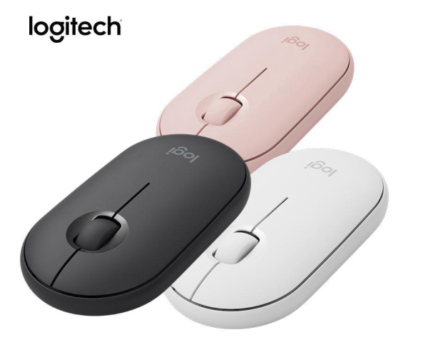 [New Arrival]Logitech PEBBLE Bluetooth Mouse Thin&Light 1000DPI 100g High Precision Optical Tracking Unifying Colorful Mouse