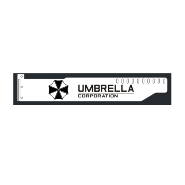 Corn Electronics Universal 11 Colors Remote Control LED Acrylic GPU Brace 11''   -  Umbrella