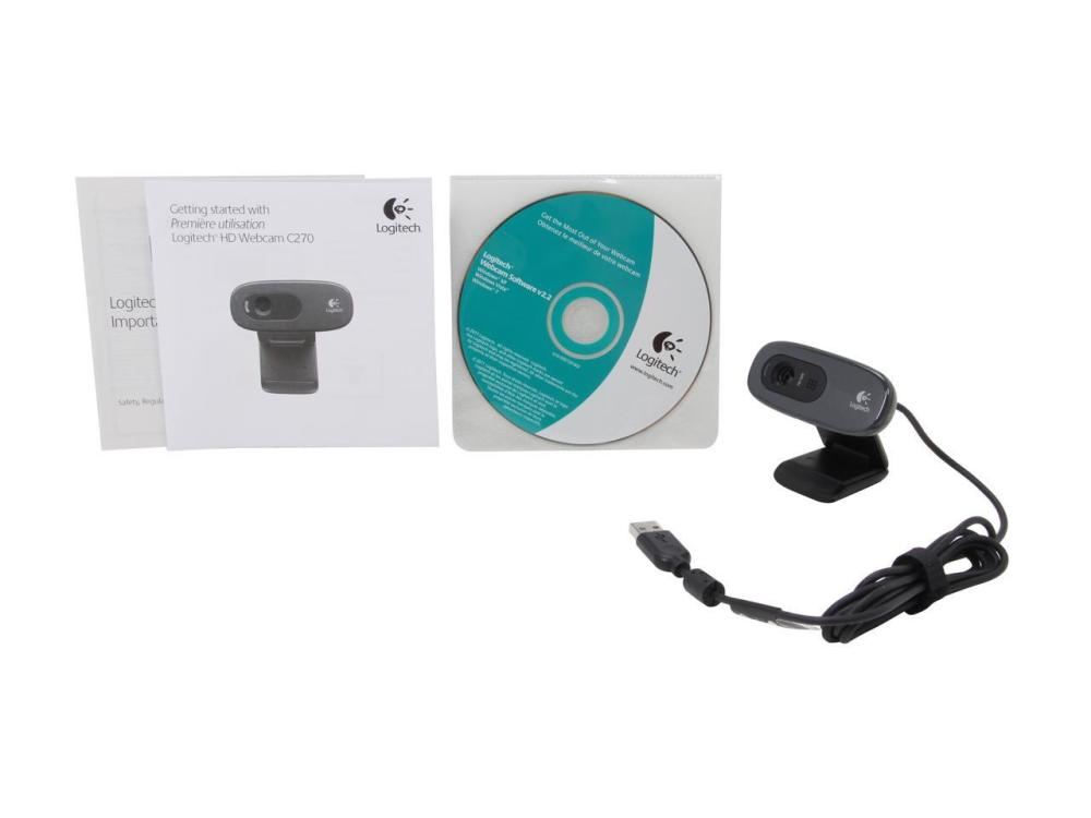 US$ 48.99 - Logitech 960-000694 C270 USB 2.0 HD Webcam - m.cornbuy.com
