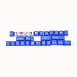 CORN Pepsi Theme PBT Keycaps(134pcs) for FILCO IKBC Cherry, Original Height Support108 64 78 84 96Keys Layout Keyboard