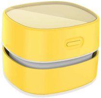 CORN Desktop Vacuum cleaner,Mini table dust sweeper Energy Saving,High endurance up to 400 mins,Cordless&360º Rotatable Design for Cleaning Hairs,Crumbs,Computer Keyboard of gifts for kids (Yellow)