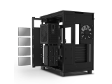 NZXT H9 Flow - All Black - CM-H91FW-01 - Dual-Chamber Mid-Tower Airflow Case,Fully-See Glass Design(Fans not included)