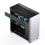 JONSPLUS i 400 ITX/DTX/ATX/E-ATX Aluminum Alloy Glass Computer Case - Support 360/280/240/120 Liquid Cooling-50 days delivery